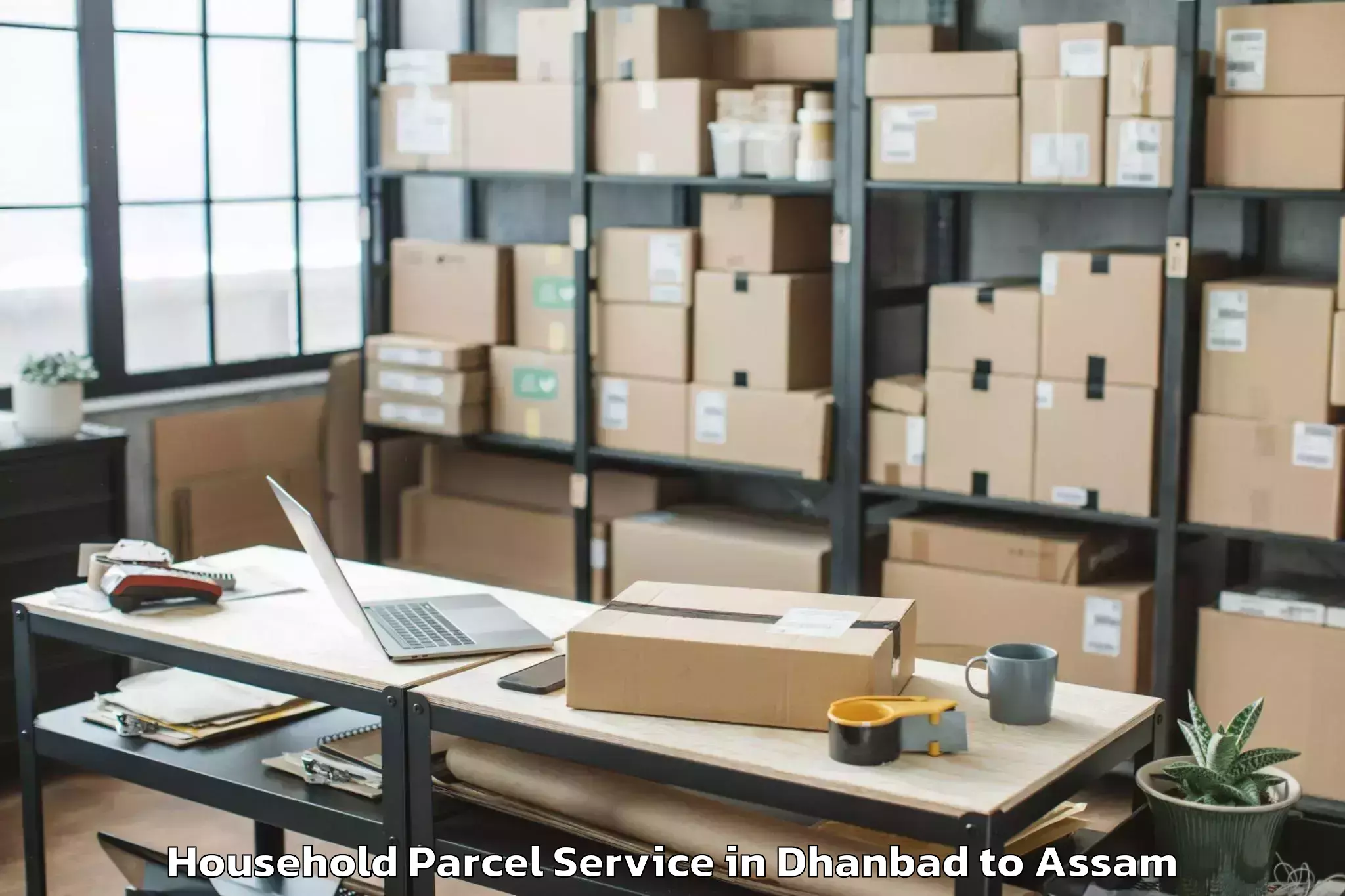 Affordable Dhanbad to Mangaldai Household Parcel